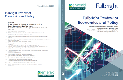 The Fulbright Review of Economics and Policy (FREP) has published its latest issue, Volume 3, Issue 2