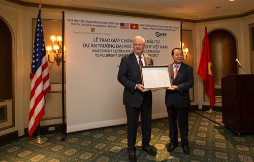 Dự án Trường Đại học Fulbright Việt Nam được cấp Giấy chứng nhận đầu tư
