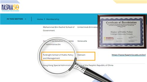The first medal towards international standards in public policy education