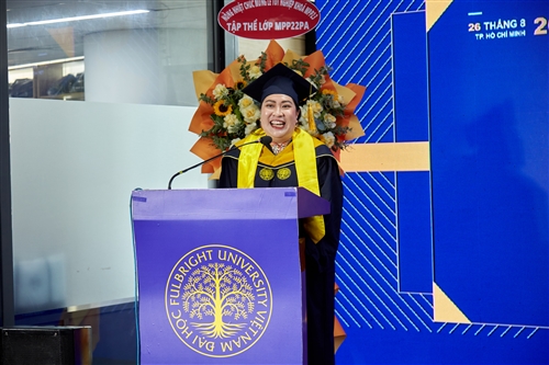 Bài phát biểu của Nguyễn Vũ Khánh Minh – Đại diện học viên tốt nghiệp Thạc sĩ Chính sách công khóa 2023